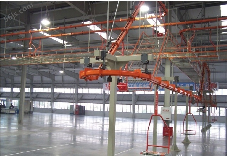 厂家悬挂线输送链轻型5吨高空输送流水线