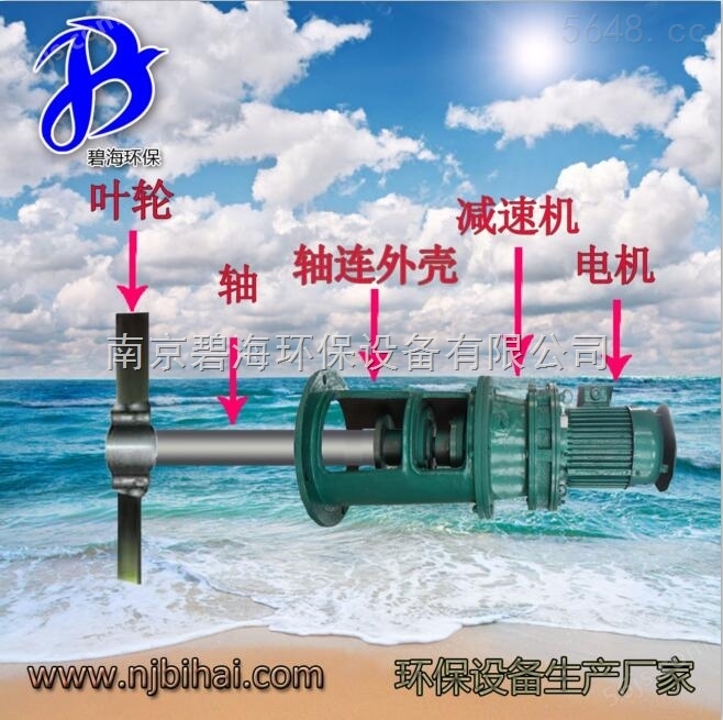 JBJ-1000 * 反应折桨式药剂溶解浆式潜水搅拌机